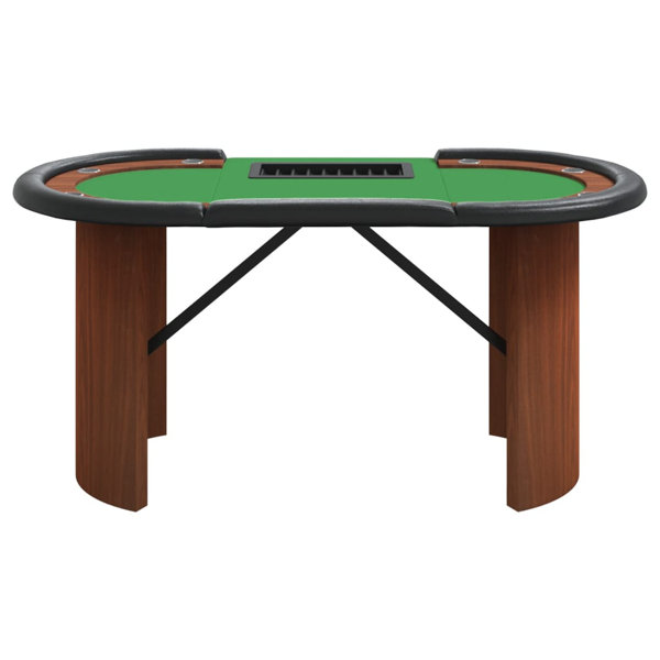 VidaXL Poker Table Texas Holdem Table for 10 Players Portable Casino